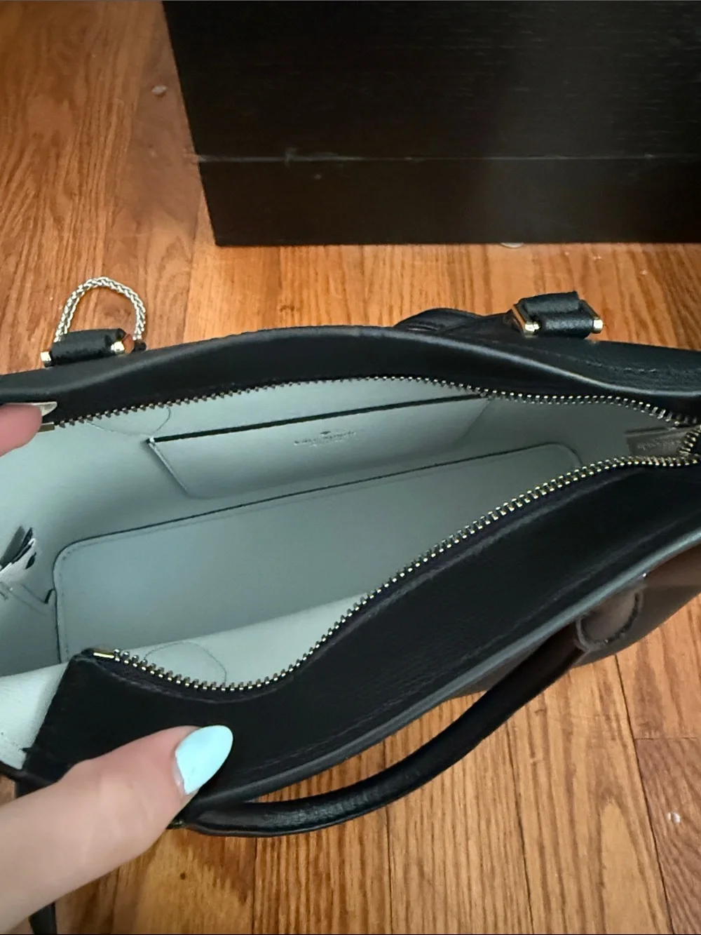 Kate Spade New York Black Leather Satchel